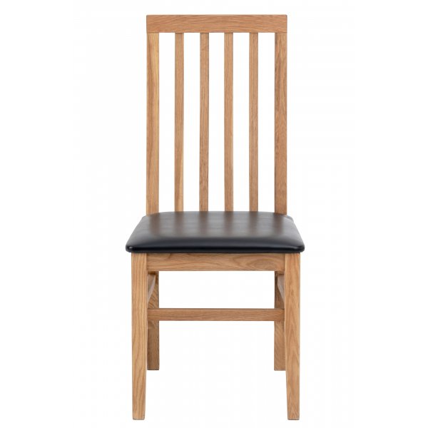 Matstol ek med svart sits - Alaska + Möbeltassar Matstol ek med svart sits - Alaska + Möbeltassar