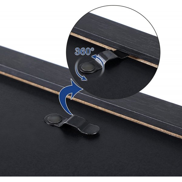 Jasmina fotoram, 10 st - Svart