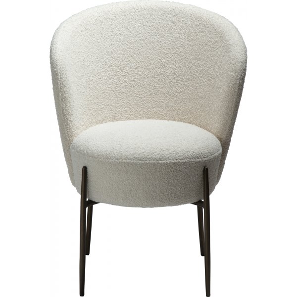 Orbit matstol - Dove bouclé Orbit matstol - Dove bouclé