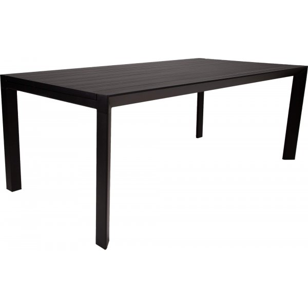 Breda matbord 200-320 cm - Svart