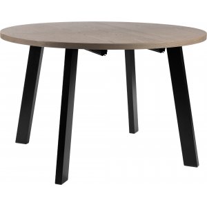 Table  manger pliante 120-200 x 120 cm - Chne/noir