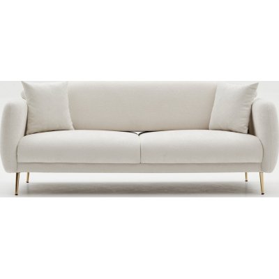 Simena 3-sits soffa - Grddvit/guld