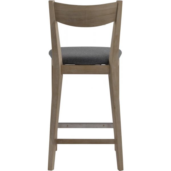 Kinley barstol - Whitewash ek/ljusgr�