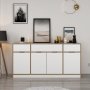 Elina dressoir - Wit/bruin