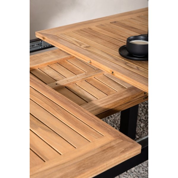 Panama matbord 210 x 90 cm - Svart/Natur Panama matbord 210 x 90 cm - Svart/Natur