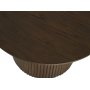 Table basse Scarlett 90 cm - Chne laqu marron