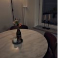 Klant imago Tarifa marmeren eettafel Ø110 cm - Wit marmer