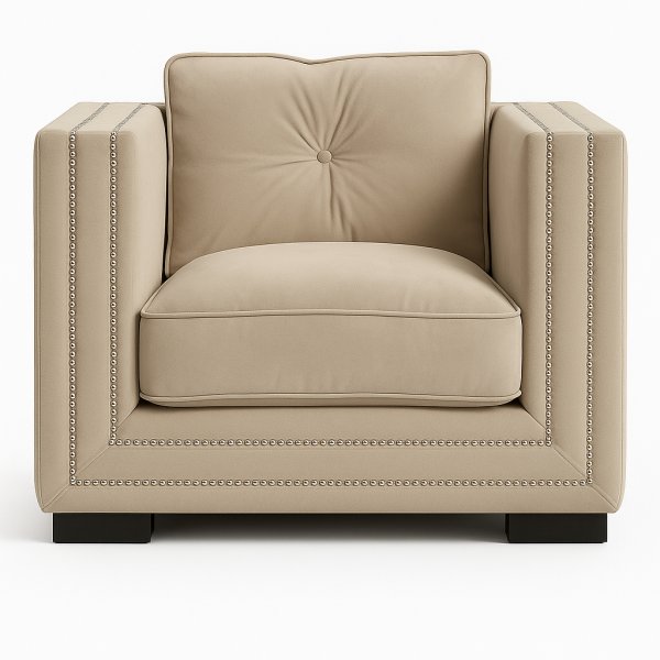 Hamilton fåtölj - Beige sammet Hamilton fåtölj - Beige sammet