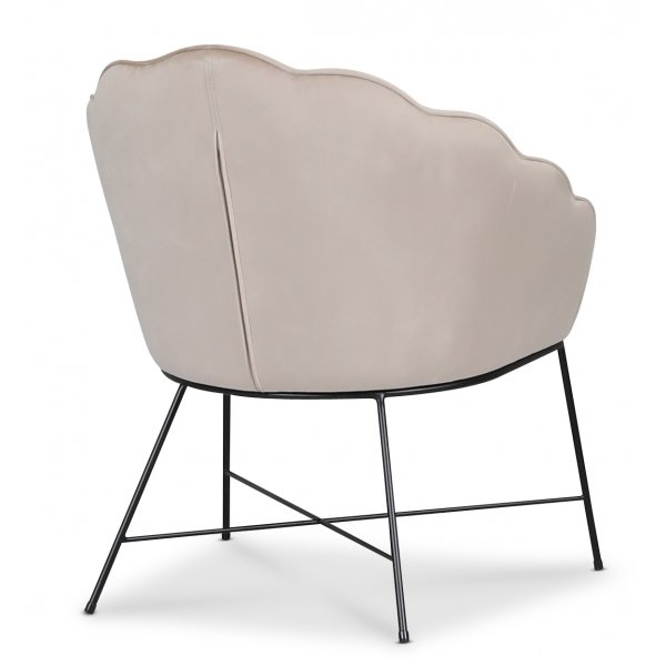 Mirò fåtölj i beige sammet Mirò fåtölj i beige sammet