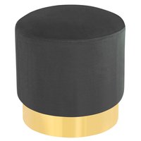 Sittpuff San remo 40Ø cm - Svart/Mässing Sittpuff San remo 40Ø cm - Svart/Mässing