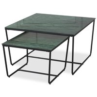 Stella Satsbord - Grönt marmorerat glas / Svart underrede Stella Satsbord - Grönt marmorerat glas / Svart underrede