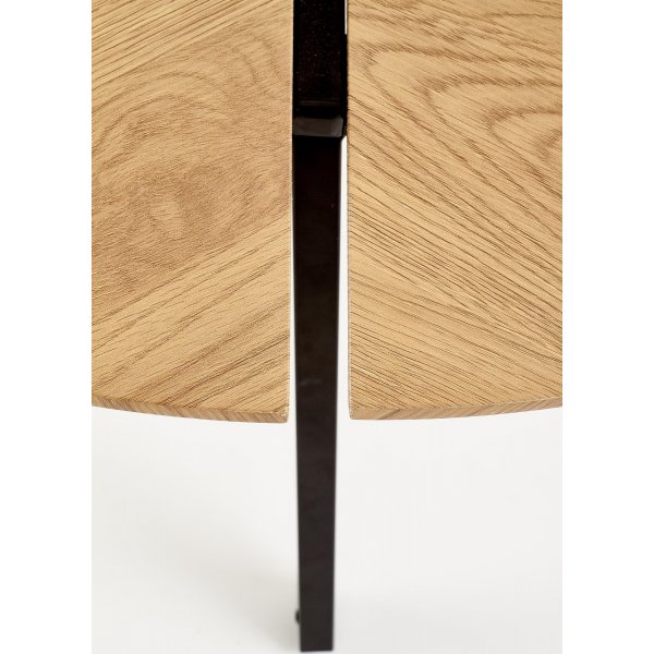 Table basse Josephina Ø86 cm - Chêne/noir Table basse Josephina Ø86 cm - Chêne/noir