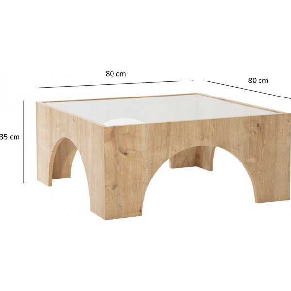 Table basse Seine 80 x 80 cm - Chêne Table basse Seine 80 x 80 cm - Chêne