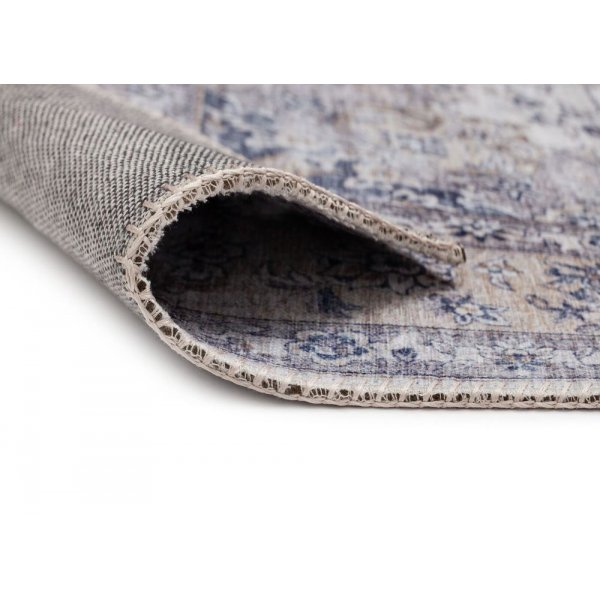 Machinaal geweven vloerkleed Cleo Tabriz - Grijs/Goud Machinaal geweven vloerkleed Cleo Tabriz - Grijs/Goud