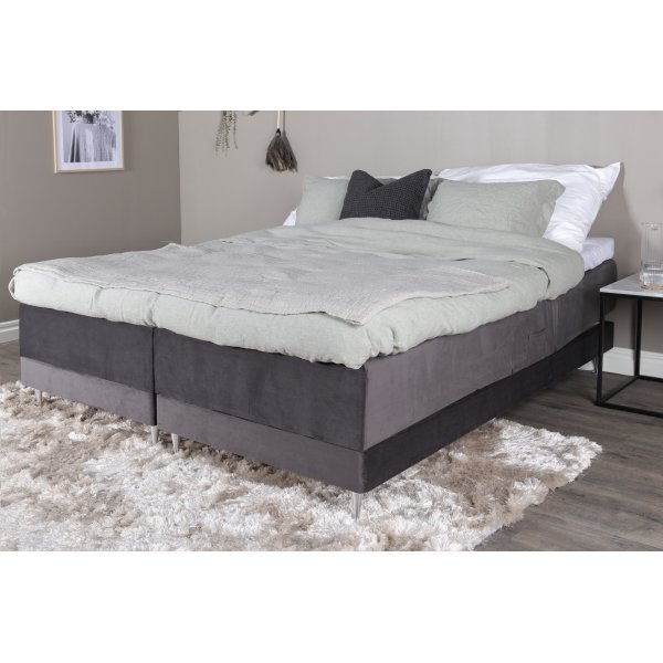 Vansbro sng 180 x 200 cm Medium - Mrkgr sammet