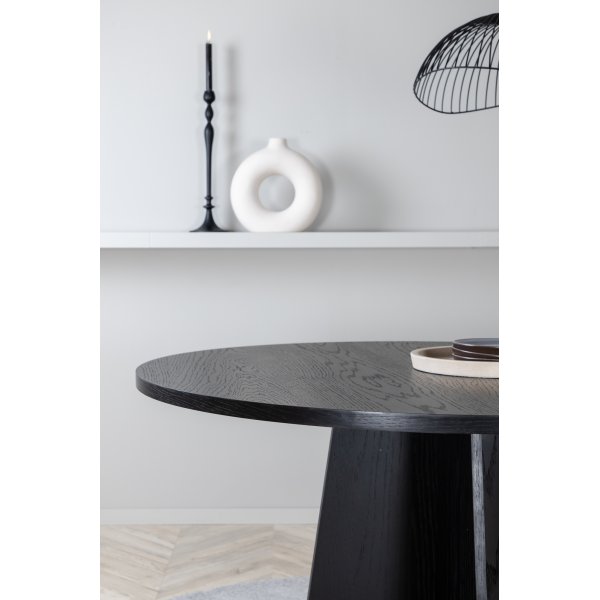 Bootcut eettafel 110 cm - Zwart