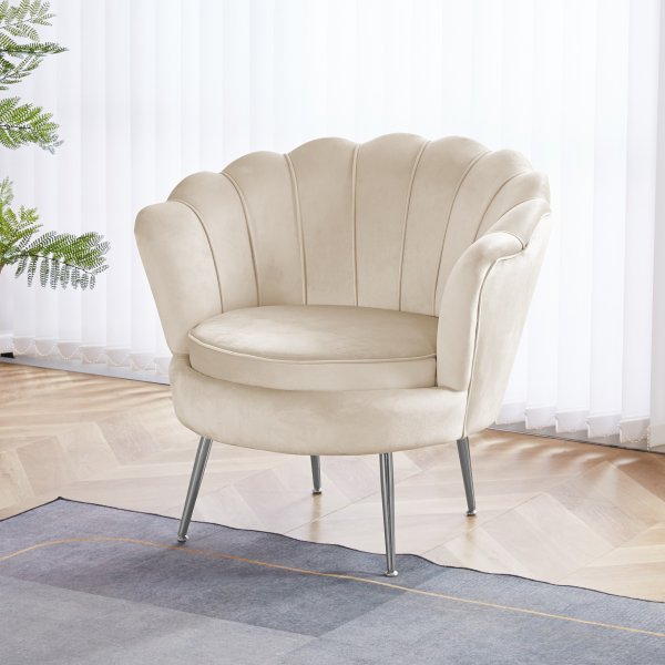 Ftlj i beige sammet - Kingsley