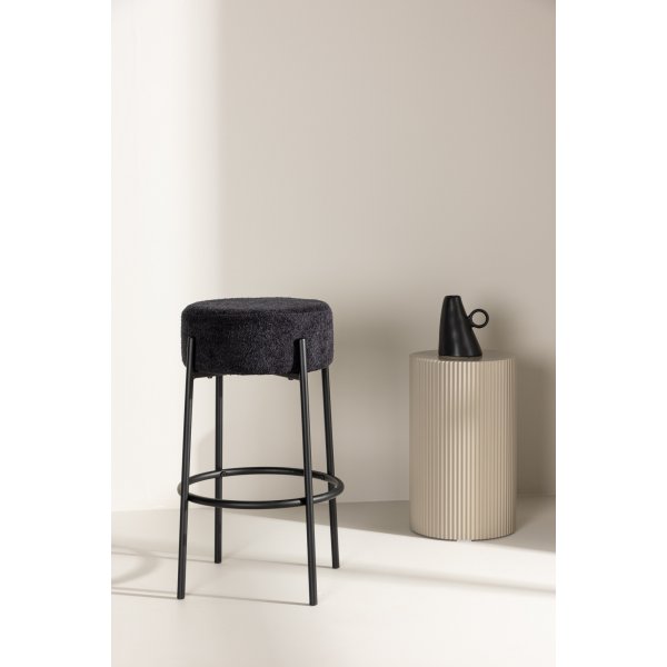 Tabouret de bar Tucson - Boucle noire Tabouret de bar Tucson - Boucle noire