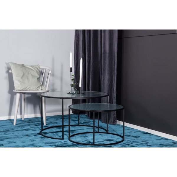 Bryan vloerkleed - Turquoise blauwe viscose Bryan vloerkleed - Turquoise blauwe viscose