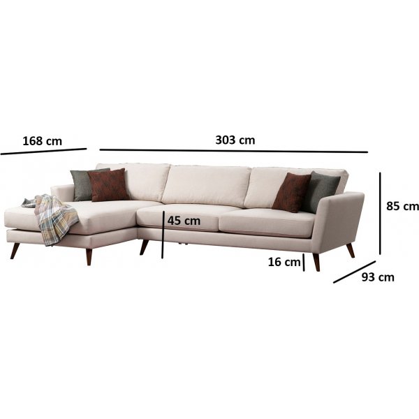 Mayorka divansoffa - Beige Mayorka divansoffa - Beige