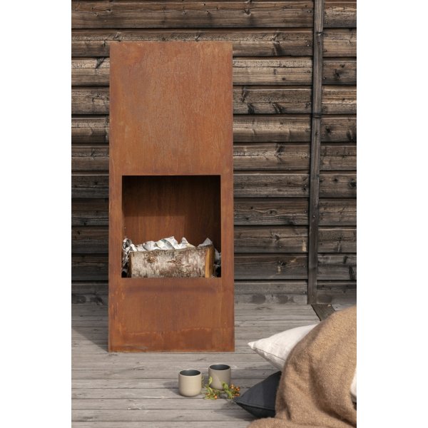 Cheminée Bastian 20 x 50 cm - Orange rouille Cheminée Bastian 20 x 50 cm - Orange rouille