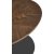Delphi sidobord 48 x 26 cm - Valnt/svart