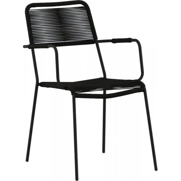 Lindos matstol - Svart Lindos matstol - Svart