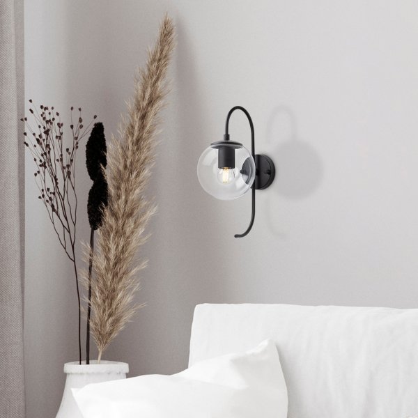 Klenod wandlamp 10550 - Zwart