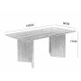 Crossby matbord 180x90 cm - Svartbetsad ek Crossby matbord 180x90 cm - Svartbetsad ek