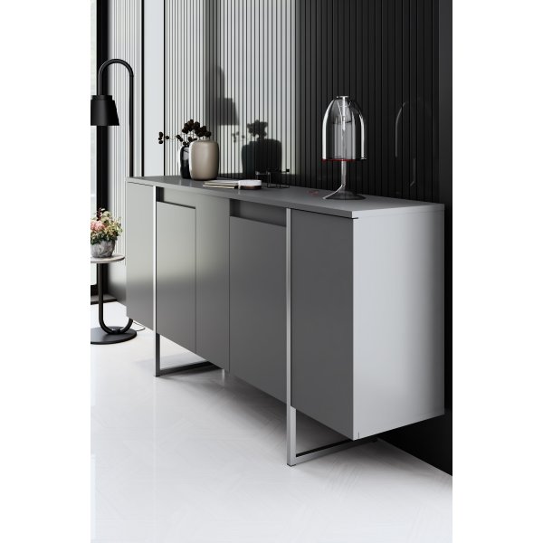 Buffet Lux - Anthracite/argent