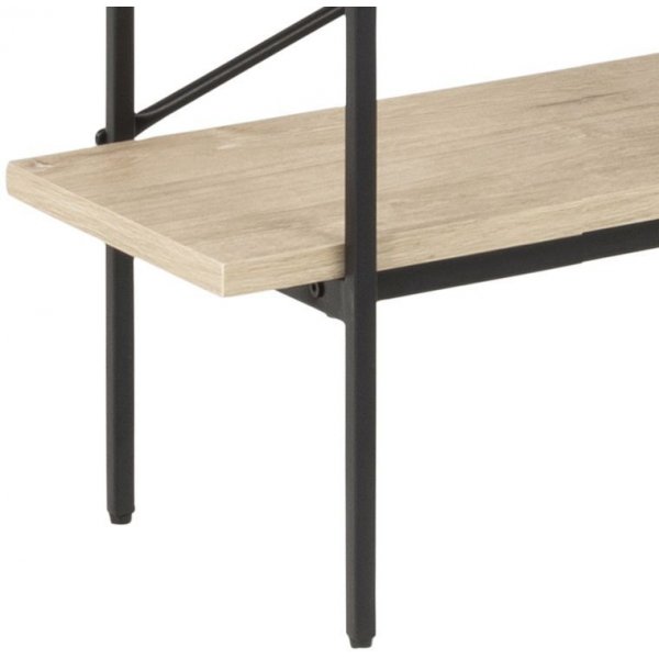 Angus bokhylla 188 cm - Svart/vitpigmenterad ek Angus bokhylla 188 cm - Svart/vitpigmenterad ek