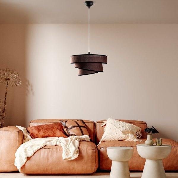 Stage taklampa 40 cm - Mrkbrun