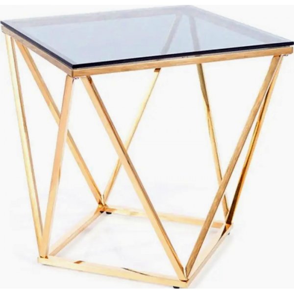 Table basse argente 50 x 50 cm - Or