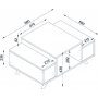 Eriberto soffbord 90 x 60 cm - Vit/valnt