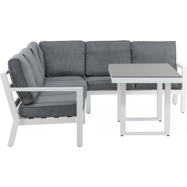 Groupe de canapés d'angle Barcelona - Blanc Groupe de canapés d'angle Barcelona - Blanc