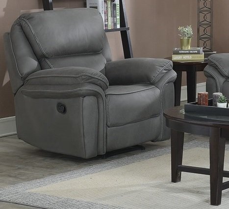 Reclinerfåtölj Riverdale - Grå (Mikrofiber) + Fläckborttagare för möbler Reclinerfåtölj Riverdale - Grå (Mikrofiber) + Fläckborttagare för möbler