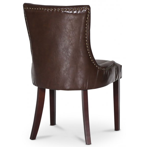 Chaise Marie en PU vintage marron Chaise Marie en PU vintage marron