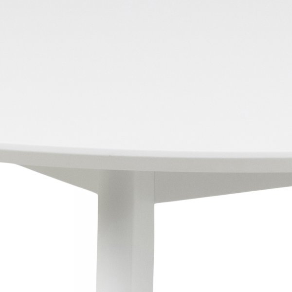 Table à manger Roxby Ø105 cm - Blanc Table à manger Roxby Ø105 cm - Blanc
