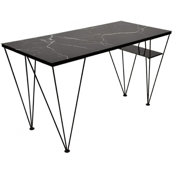 Cube Skrivbord - Glas/svart