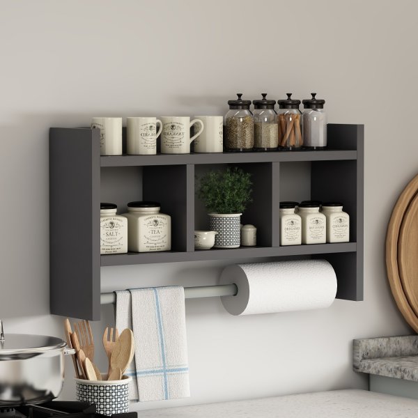 Asya wandplank Antraciet Asya wandplank Antraciet