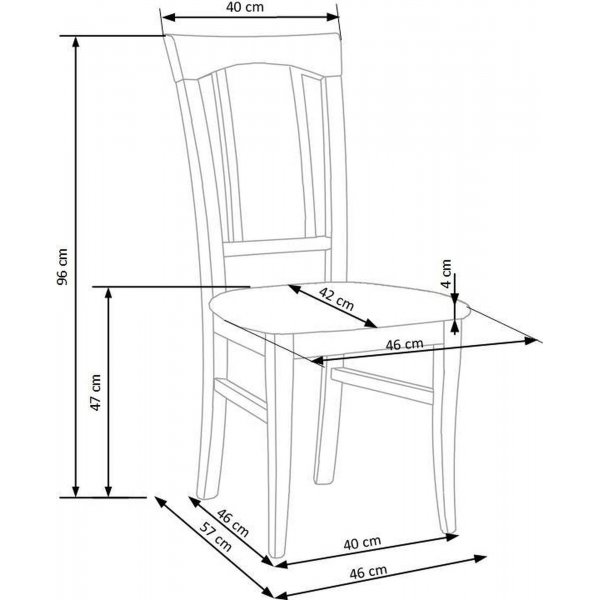 Chaise de salle  manger Kara - Chne Sonoma
