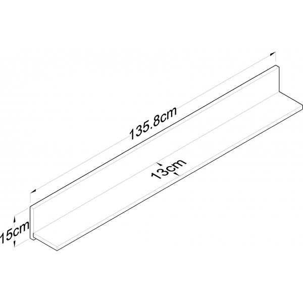 Wandplank walnoot Wandplank walnoot