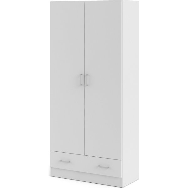 Garderob vit 80 cm bred med 170,5 cm hög Garderob vit 80 cm bred med 170,5 cm hög