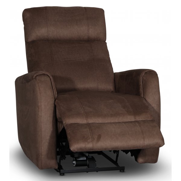 Enjoy Elof el Recliner med USB - Brunt Ecolder