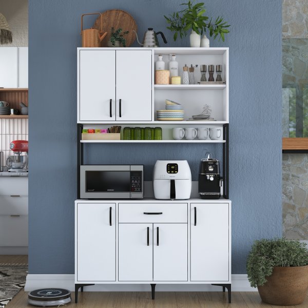 Armoire Jericho 128 - Blanc Armoire Jericho 128 - Blanc