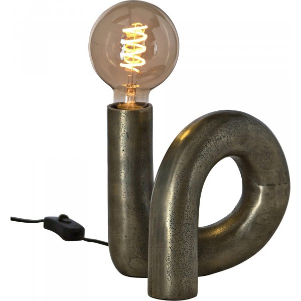 Remarque Pied de lampe Swirl - Laiton rustique - 18 cm Remarque Pied de lampe Swirl - Laiton rustique - 18 cm