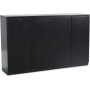 Level sideboard i svartbetsad ek med slta drrar 140 cm