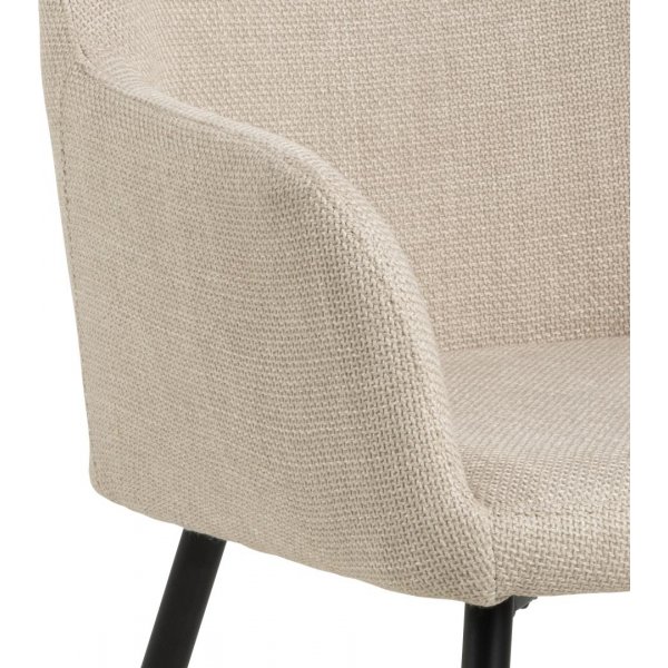 Lizzy karmstol - Beige/matt svart