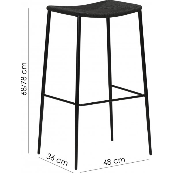 Tabouret de bar Stiletto - Noir