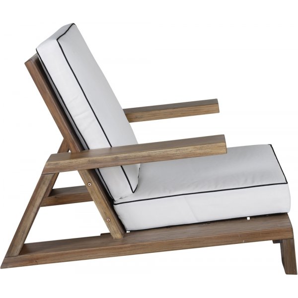 Fauteuil Daria - Marron/Blanc Fauteuil Daria - Marron/Blanc